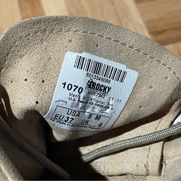 Rocky 8” C4Trainer Boots - Tan, Size 5M - Picture 3 of 6